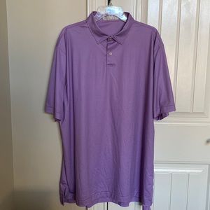 Mens XXL Peter Millar featherweight golf shirt with UPF 50+
